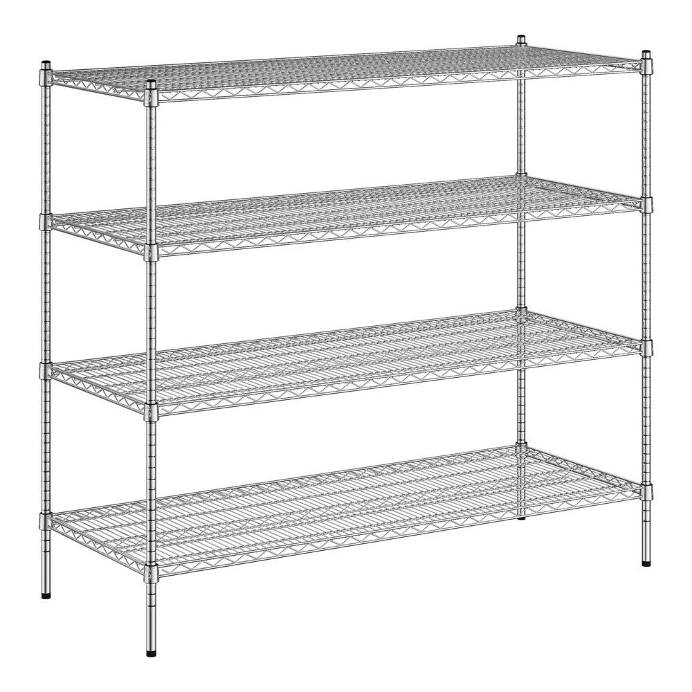 24 X 60 Nsf Chrome 4-Shelf Kit With 54 Posts