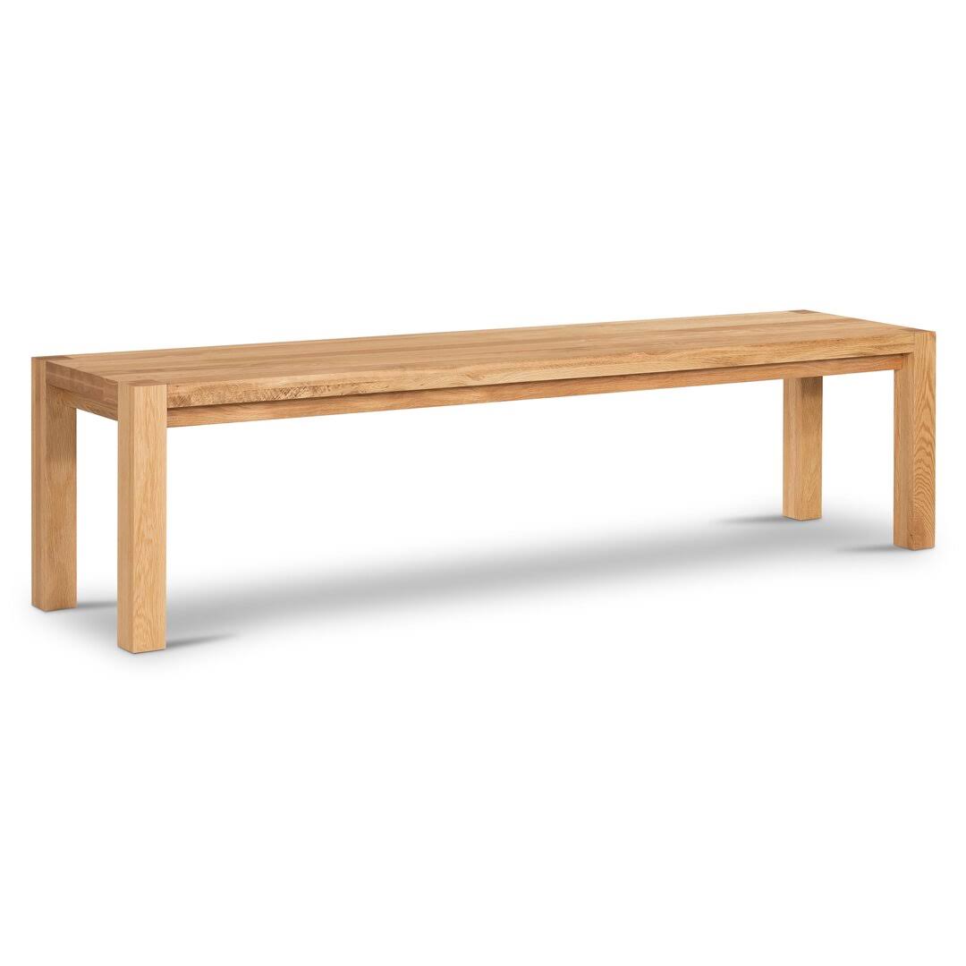 71 Solid American Oak Bench Edgemod