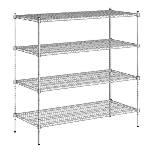 24 X 54 Nsf Chrome 4-Shelf Kit With 54 Posts