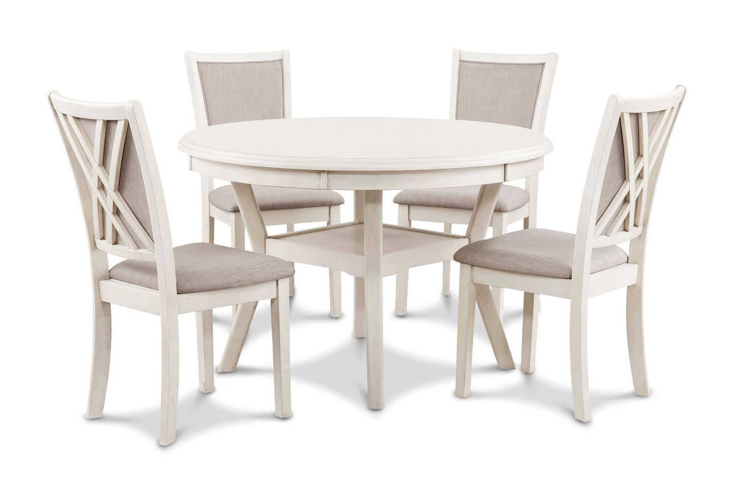 47 Round Dining Set For 4 Traditional