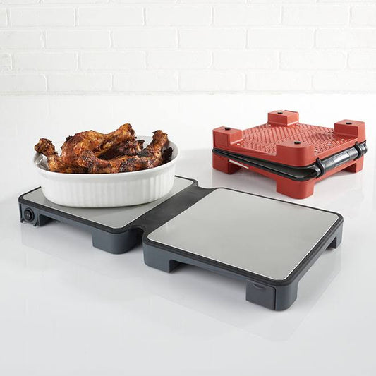 Warming Tray 2 Heat Settings Comes In Red, Gray And Black