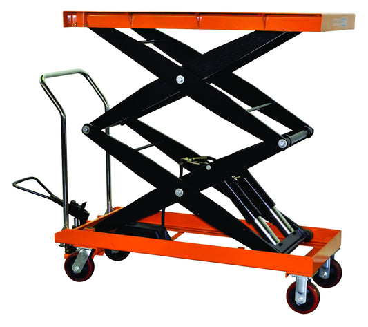 2200lb Capacity Hydraulic Lift Table Cart 47 1/4′′ X 24 1/64′′ Table Size Hydraulic Scissor Cart