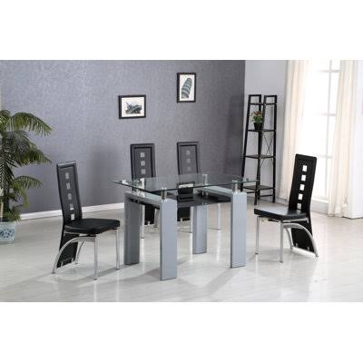 4 Person Counter Height Dining Set Chair