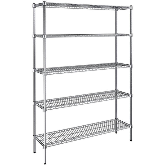 14 X 48 Nsf Chrome 5-Shelf Kit With 72 Posts