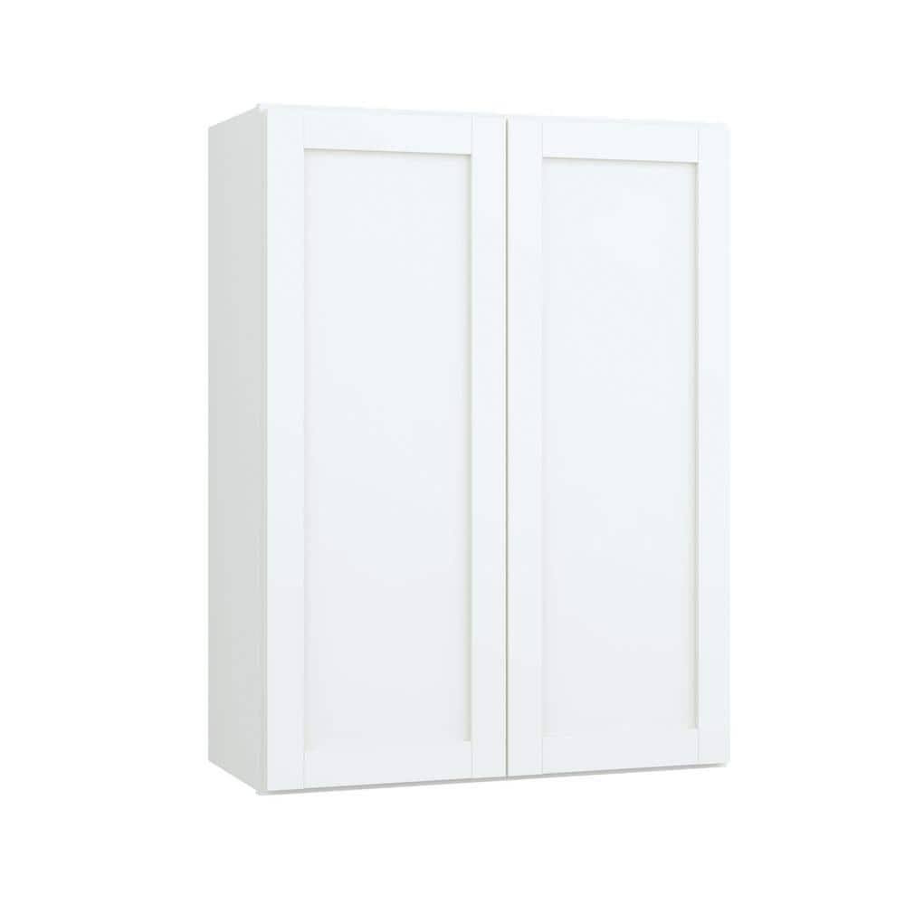 27 In. W X 12 In. D X 36 In. H Assembled Shaker Wall Kitchen Cabinet