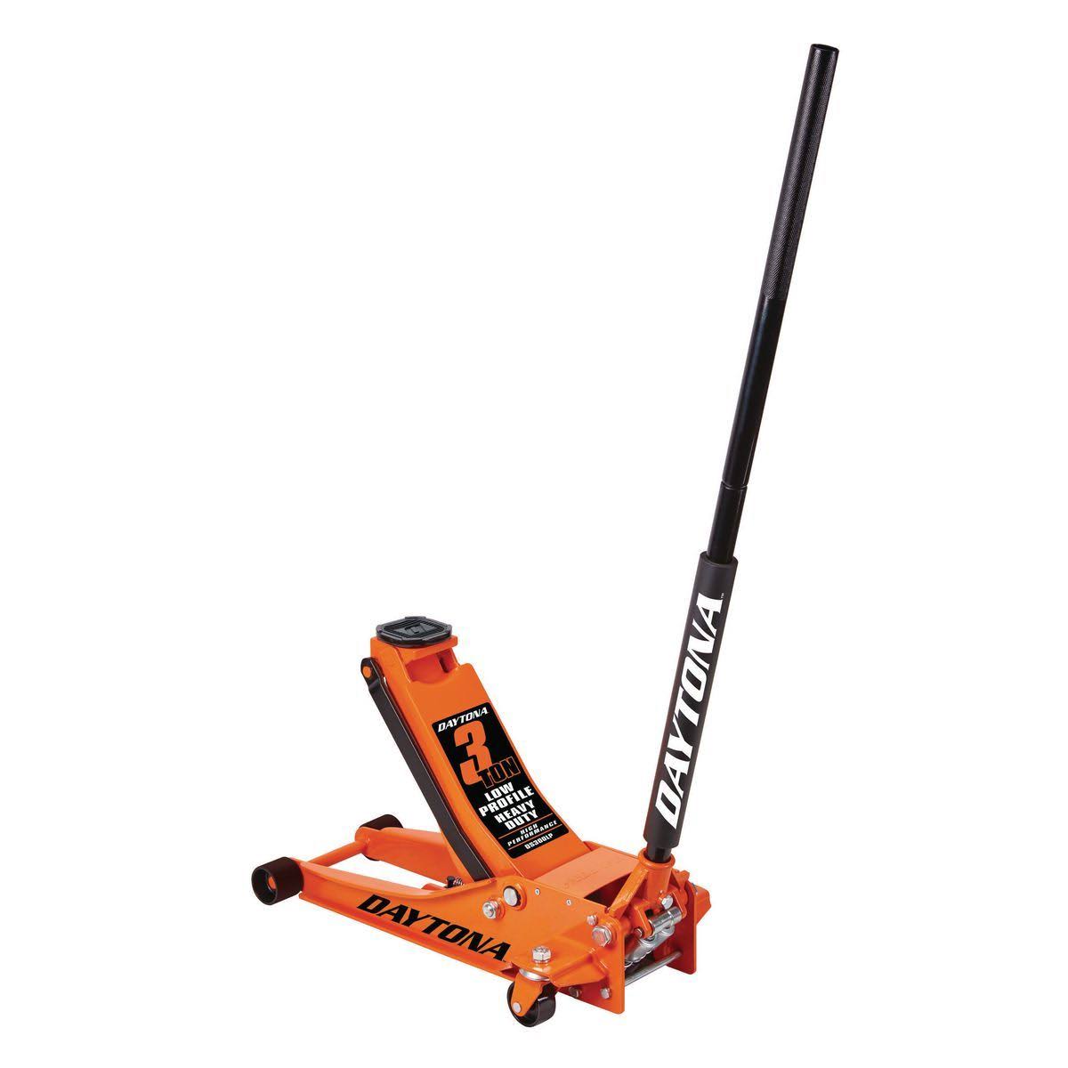 3 Ton Low-Profile Professional Floor Jack With Rapid Pump, Orange