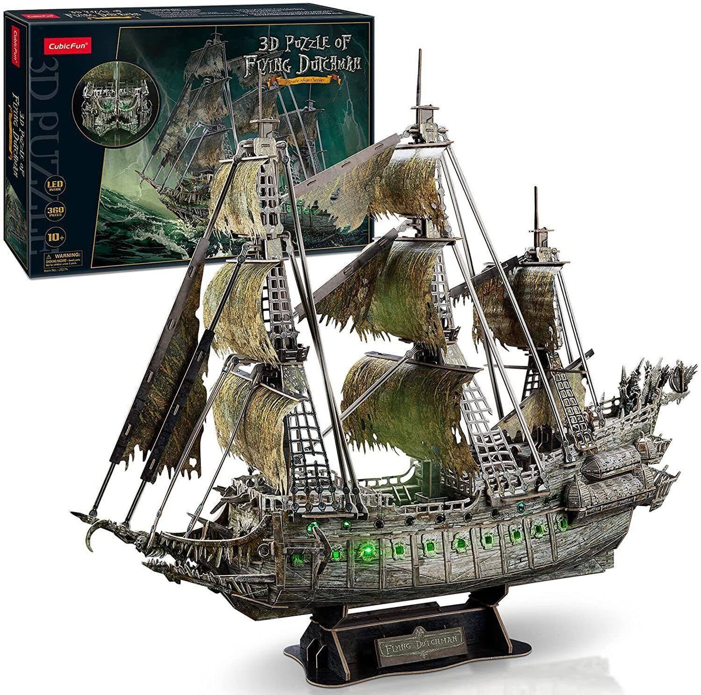 3d Puzzle Flying Dutchman W/Led Lights