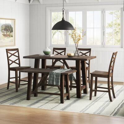 6 Person Counter Height Dining Set