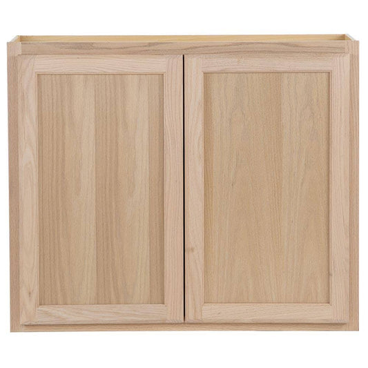 Source 33a W3630b Natural Oak Door Wall Stock Cabinet