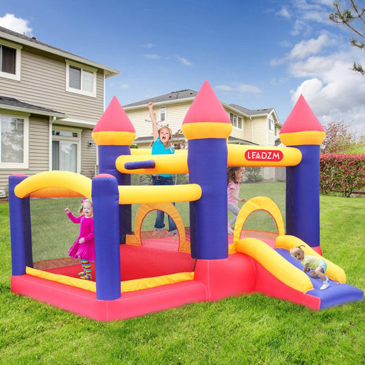 9 X 11.16 Bounce House With Slide And Air Blower Winado