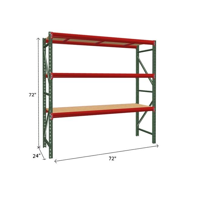 Starter Unit With Particle Board Decking | Buyrack.Com 72w X 24d - 1,800 Lb/Level / 6 / 3