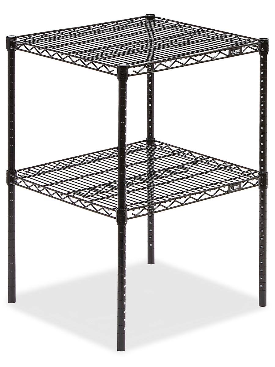 Two-Shelf Wire Shelving Unit 24 X 24 X 34