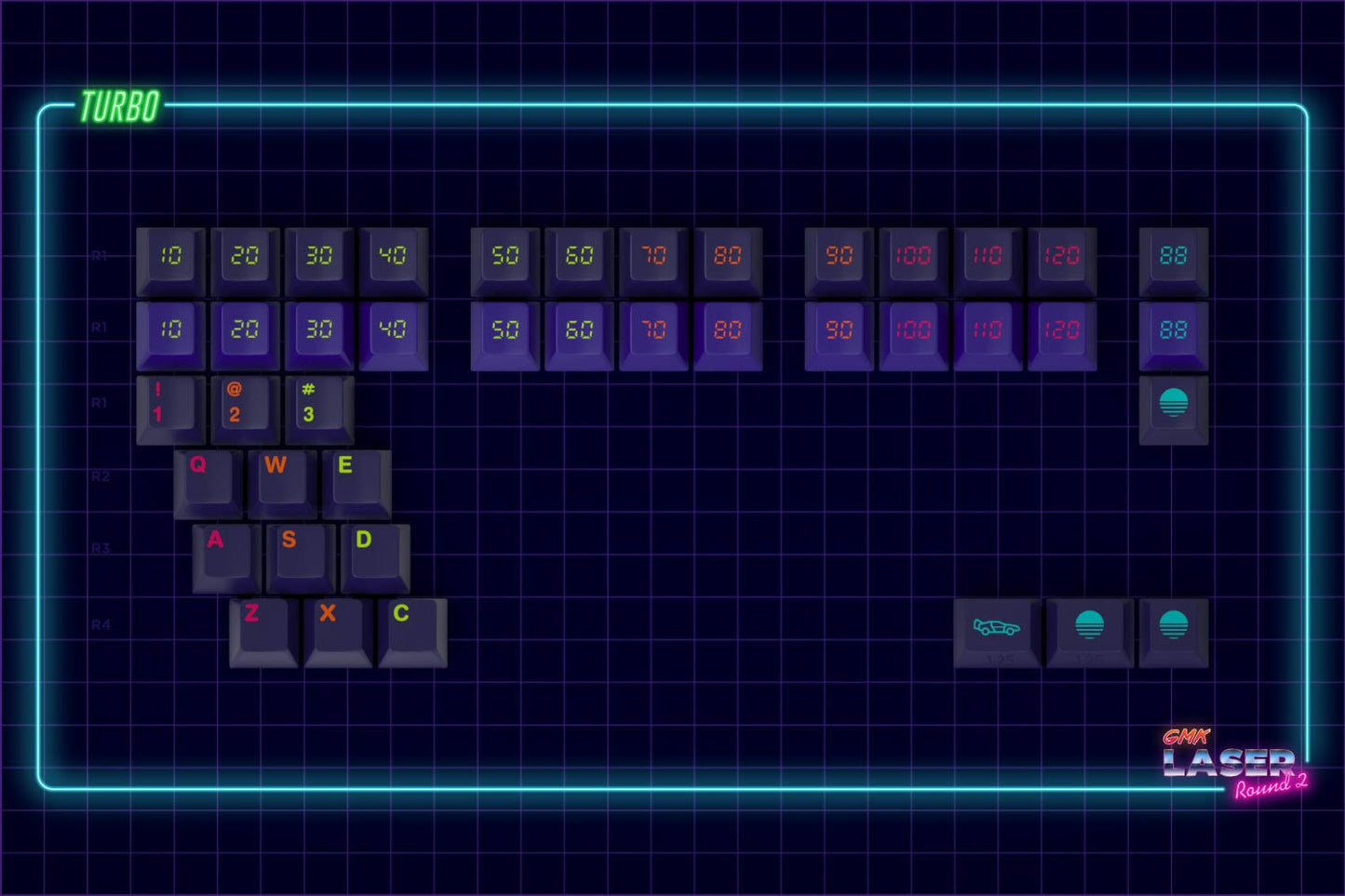 + Mito Gmk Laser Custom Keycap Set