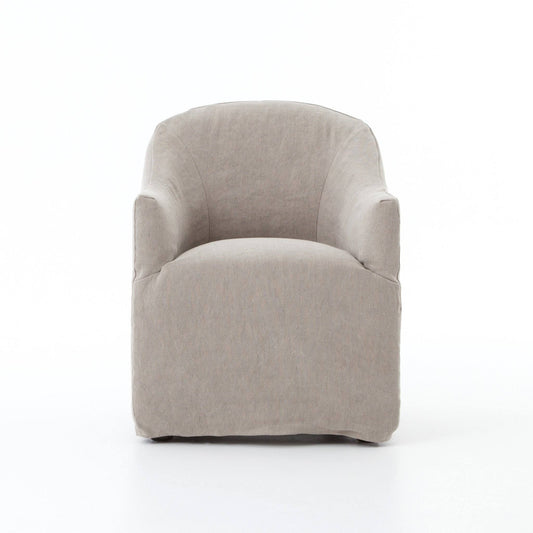 Studio Cove Dining Chair In Heather Twill Stone