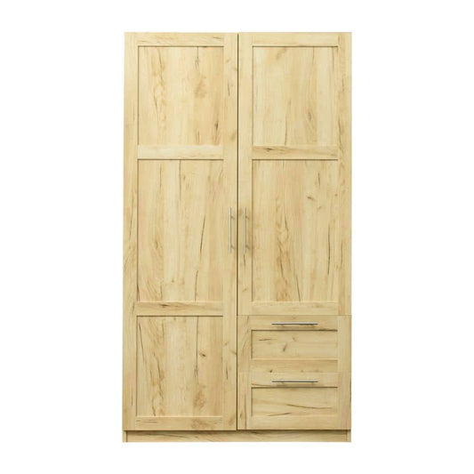 70.87 In. H Oak Freestanding Kitchen Cabinet Accent Storage Cabinet With 2 Doors And 2 Drawers