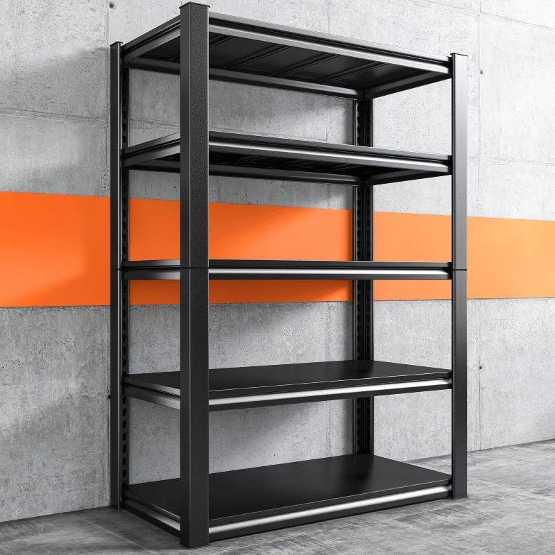 72 Heavy Duty Garage Storage Shelves, 5-Tier Large Adjustable Metal Shelving Unit, Utility Rack