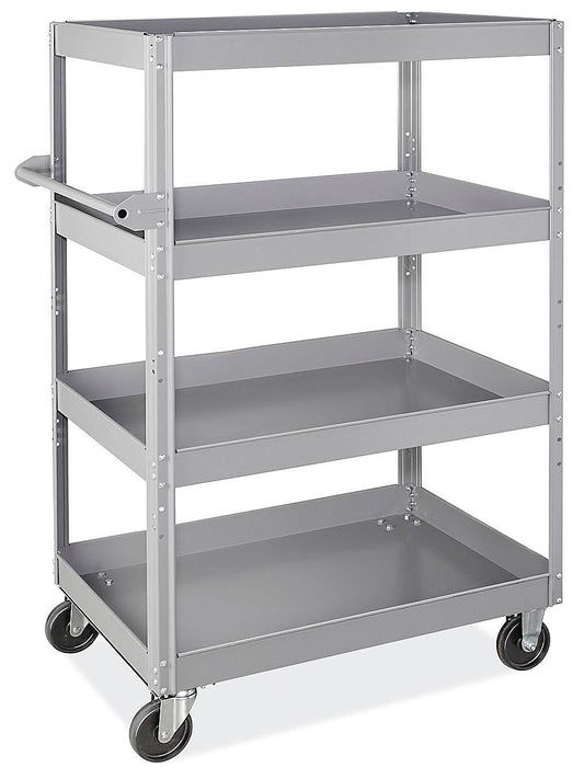 4-Shelf Steel Cart - 40 X 24 X 60 - - H-8167