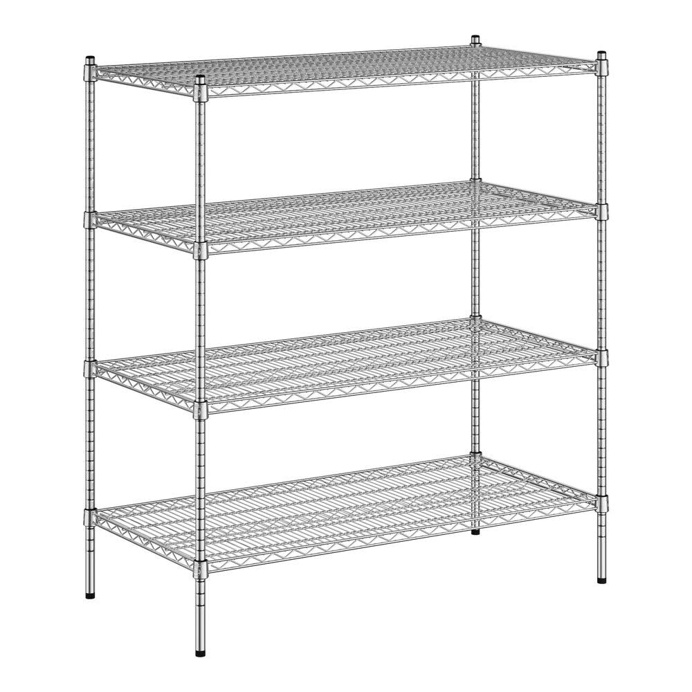 24 X 48 Nsf Chrome 4-Shelf Kit With 54 Posts