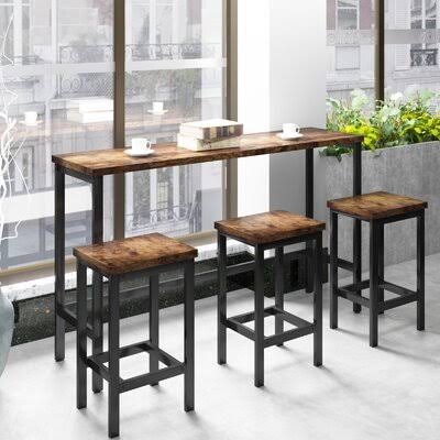 3 Person Counter Height Dining Set Table