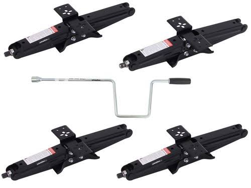 Stabilizer Jacks W/ Handle - 2018/3/4 Lift - 10,000 Lbs - Qty 4 Tjschd-24-4