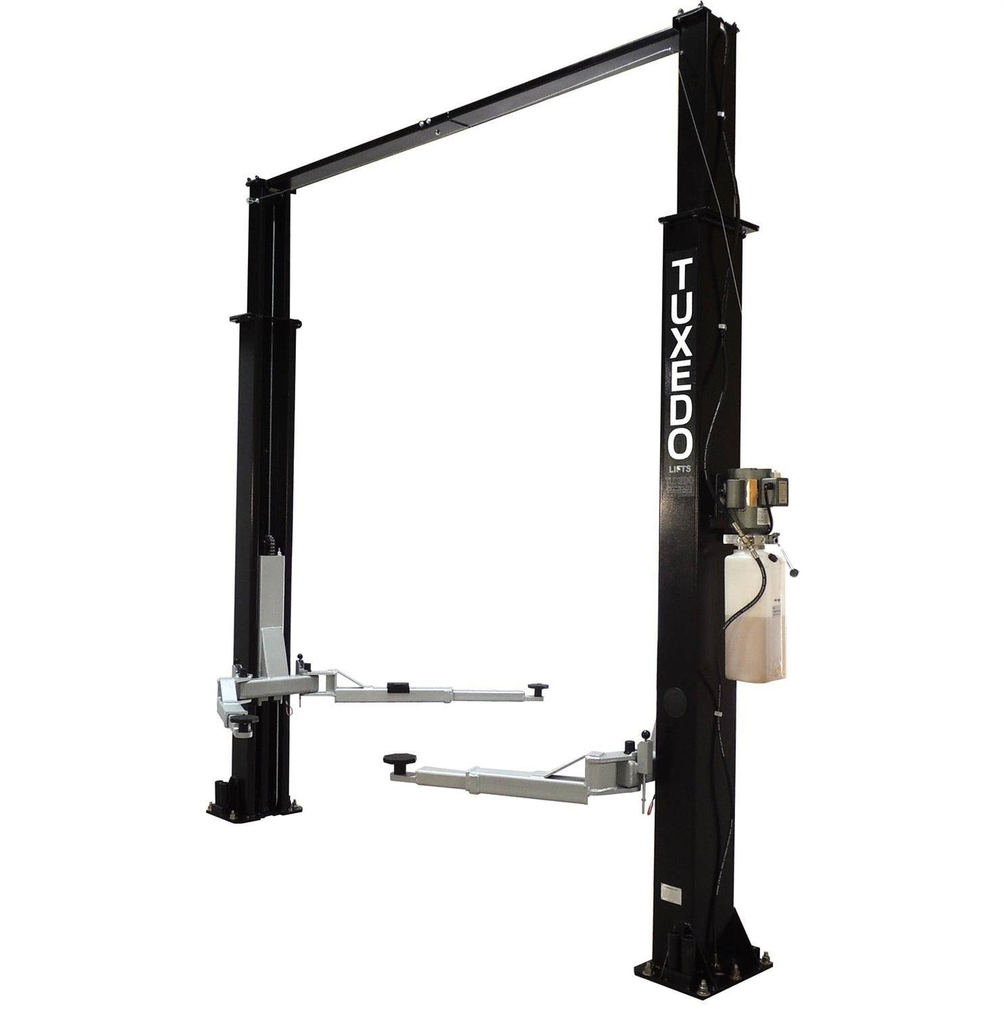 Tp9kac-Tux Light-Duty 2-Post Asymmetrical Automotive Lift With 9,000 Lbs. Lifting Capacity With Clear Floor