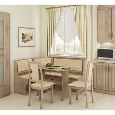 4 Piece Breakfast Nook Dining Set