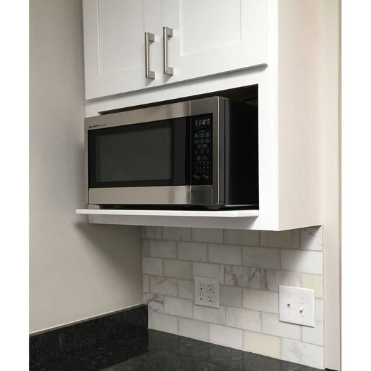 27w X 42h Kitchen Wall Microwave Cabinet - Shaker Style L&C Cabinetry Size: 42 H X 27 W X 13 D