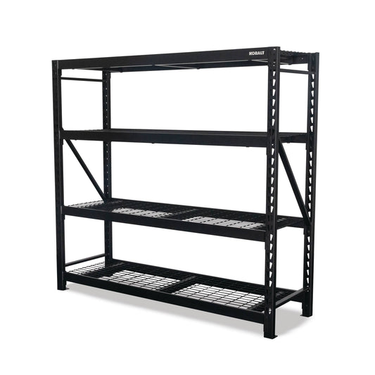 Steel Heavy Duty 4-Tier Utility Shelving Unit 52238