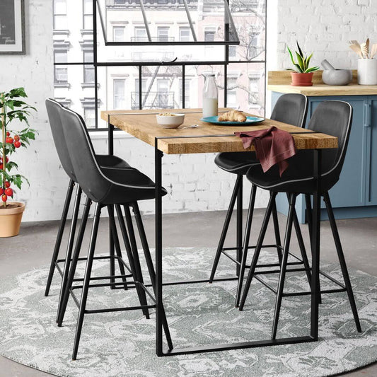 4 Person Counter Height Dining Set Steelside Chair