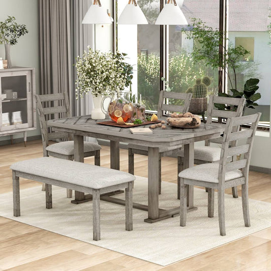 6 Person Dining Set Gracie Oaks