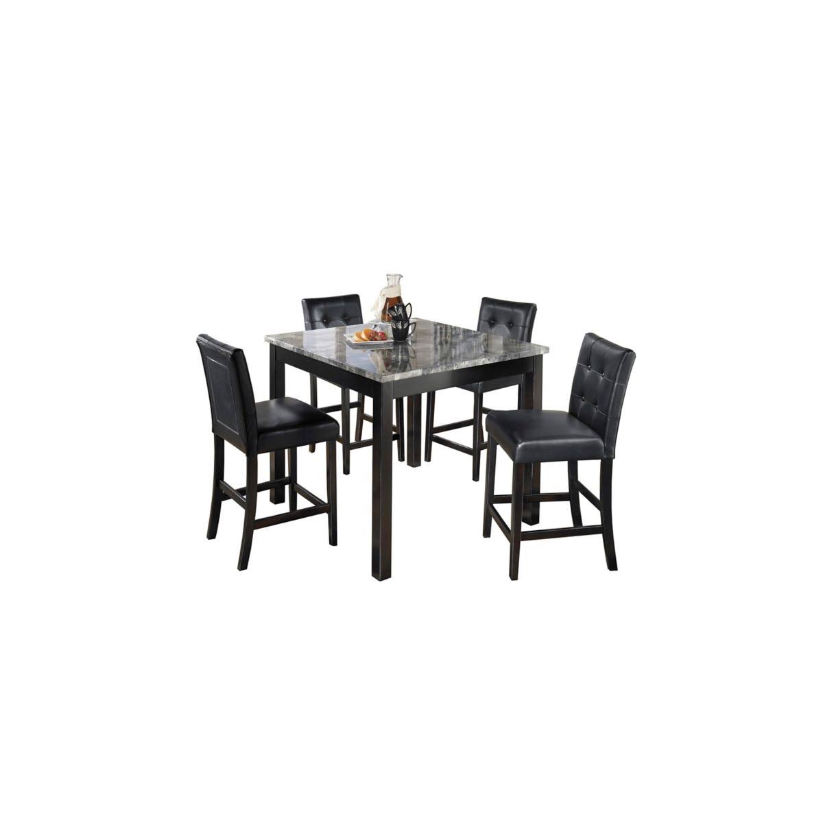 5-Pc. Counter-Height Dining Set In Black By  Furniture