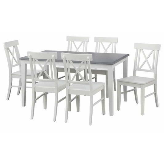 6 Person Dining Set Gracie Oaks Chair