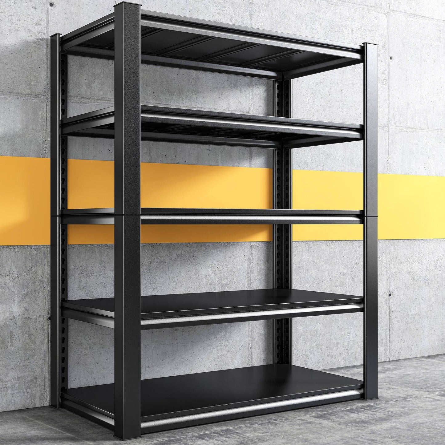 72 H Garage Shelving Heavy Duty Garage Storage Shelves 2050lbs Wide Metal Shelving Unit Adjustable 5 Tier Heavy Duty Shelving For Garage