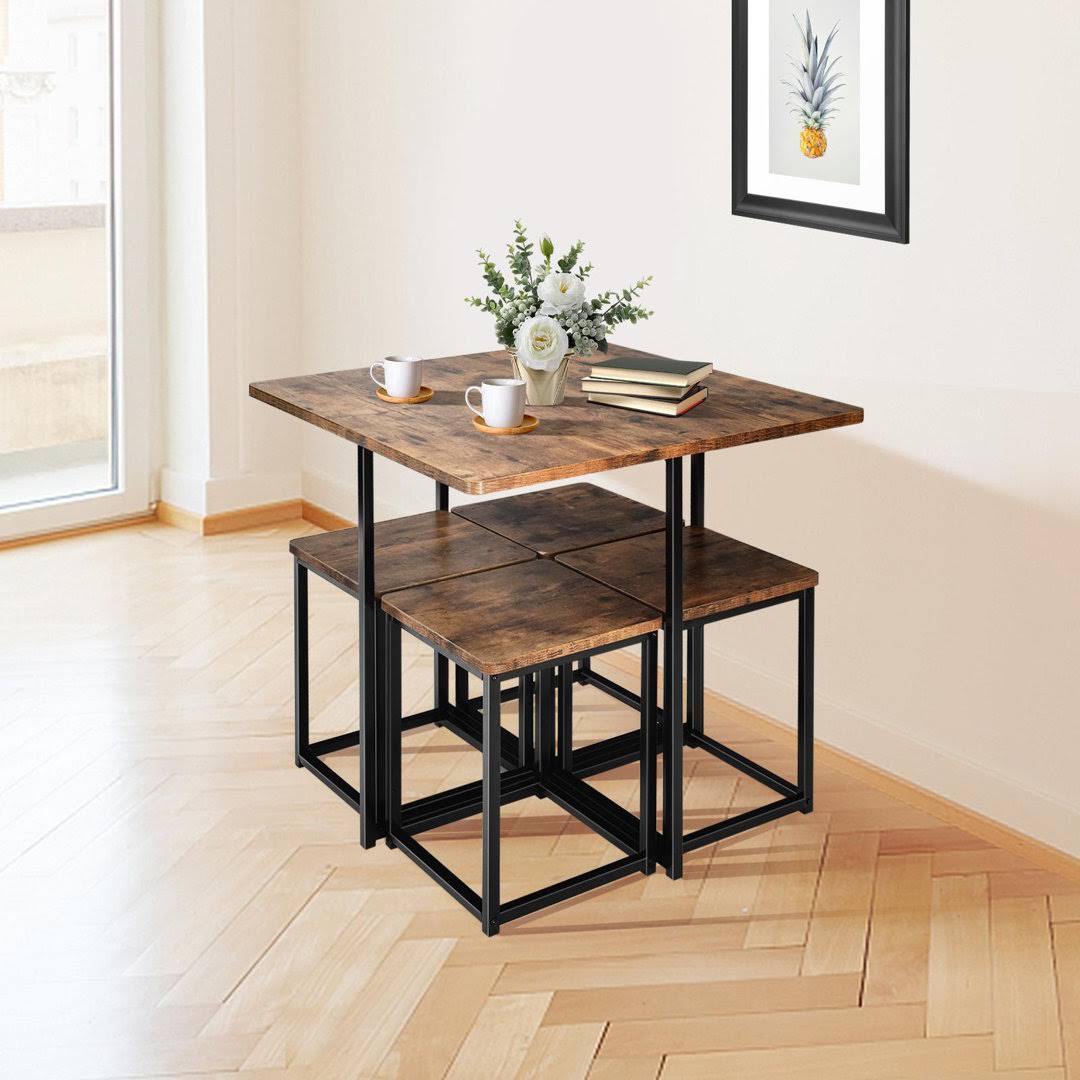 4 Person Dining Set 17 Stories Table Top