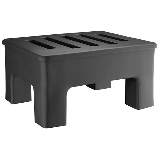 18 X 22 X 12 Black Plastic Heavy-Duty Dunnage Rack With Slotted Top - 750 Lb. Capacity