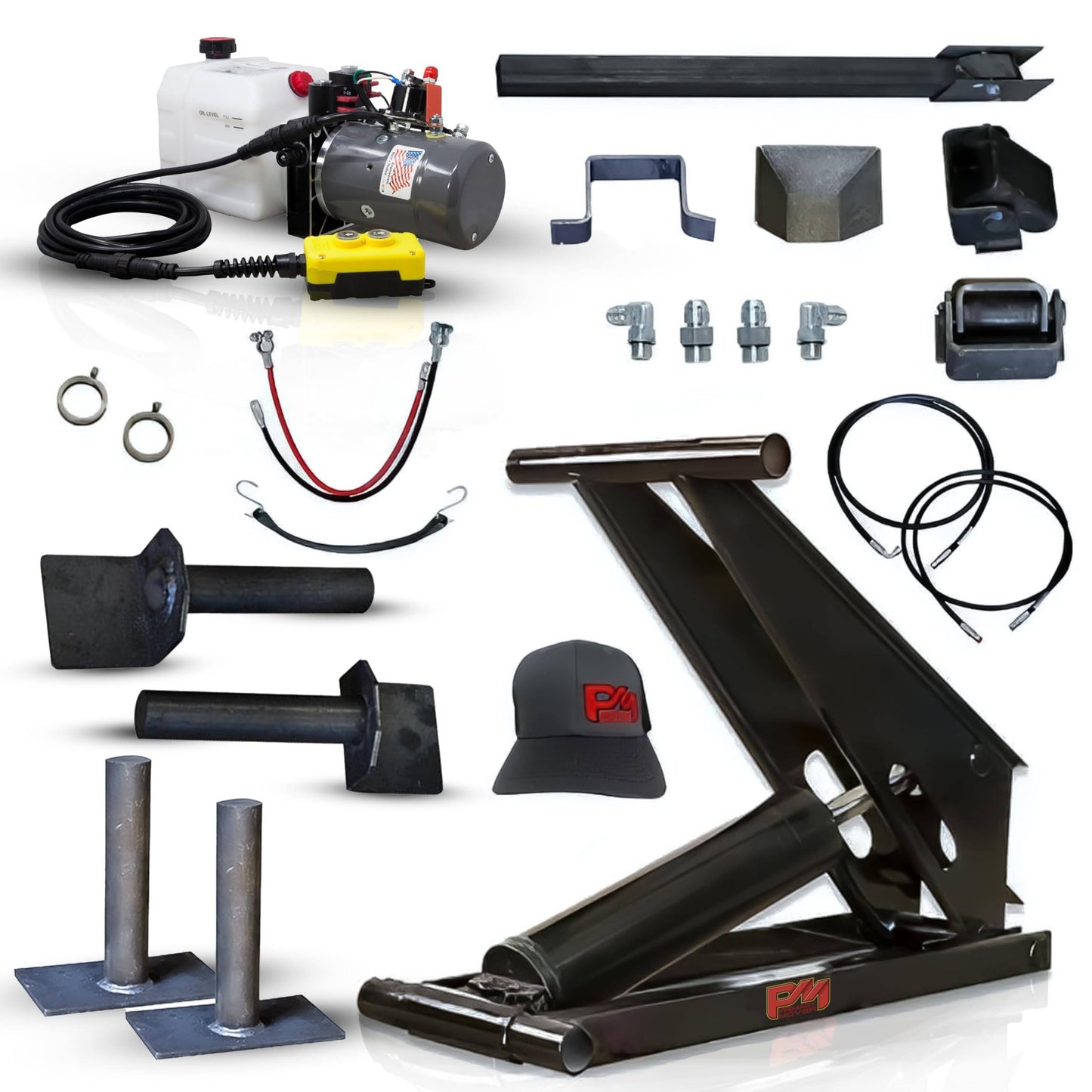 8 Ton Dump Trailer Hydraulic Scissor Hoist Kit