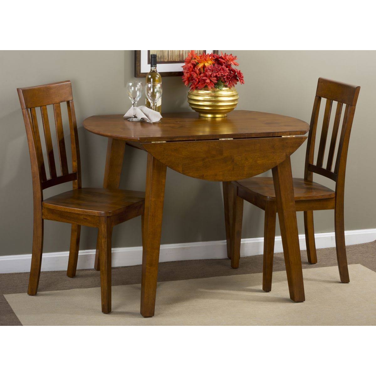 3-Pc. Dining Set In Caramel By