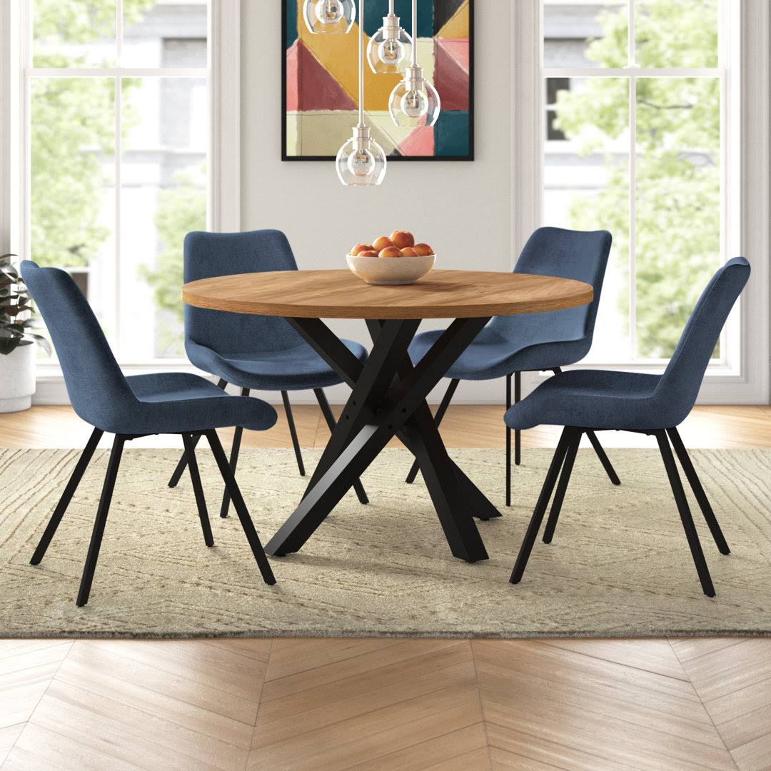 4 Person Round Dining Table Set  Chair