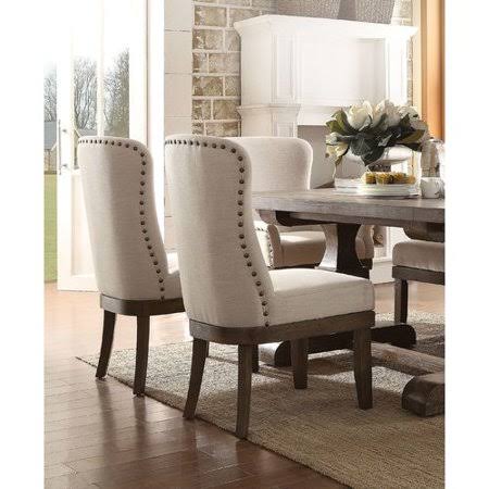 Upholstered Dining Chair In Beige