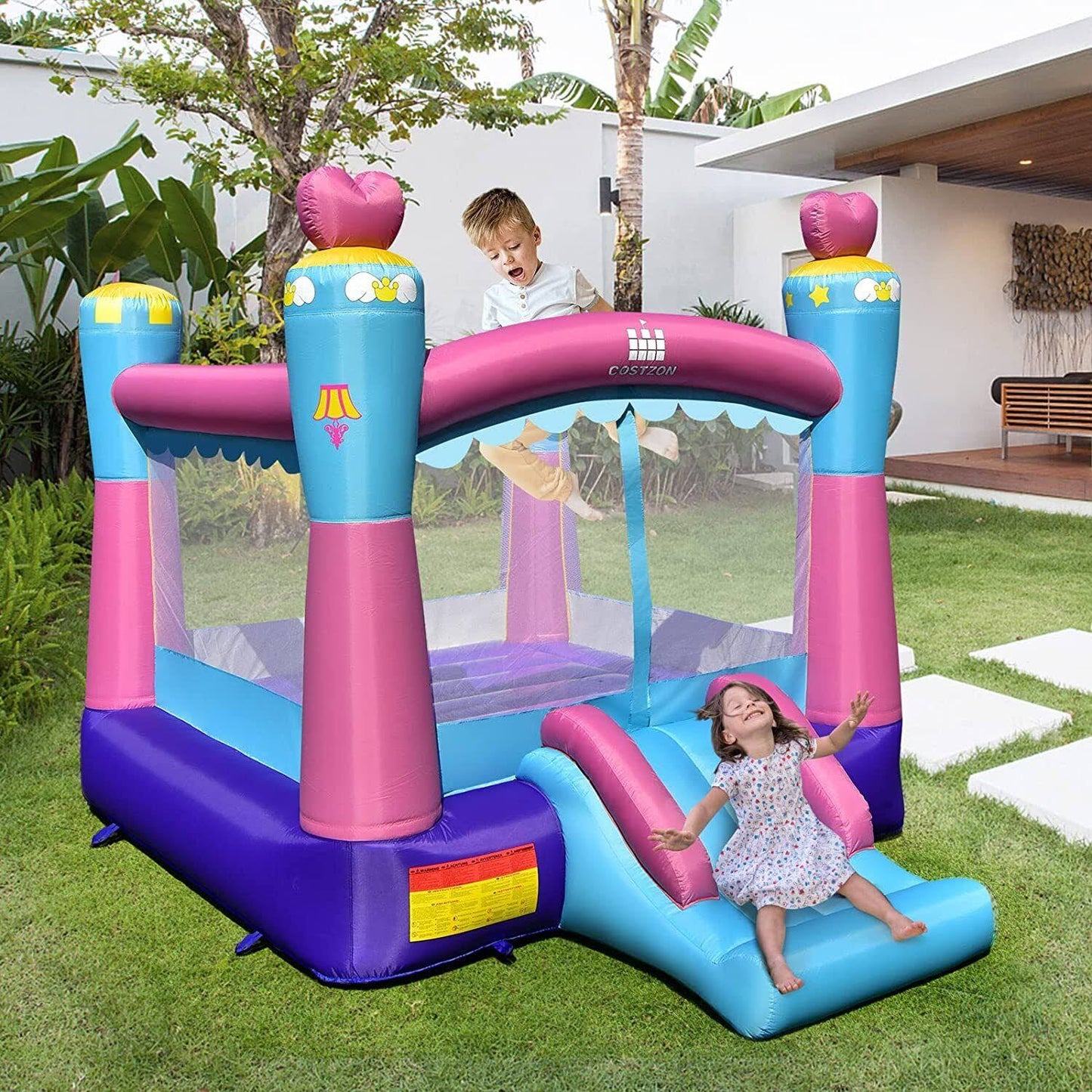 3-In-1 Princess Theme Inflatable Castle Without Blower