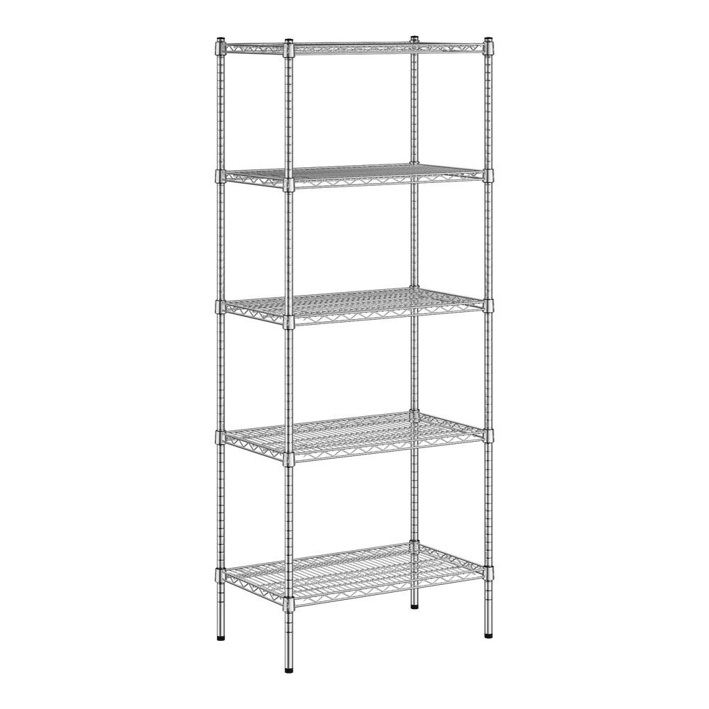 18 X 30 X 74 Nsf Chrome Wire 5-Shelf Kit