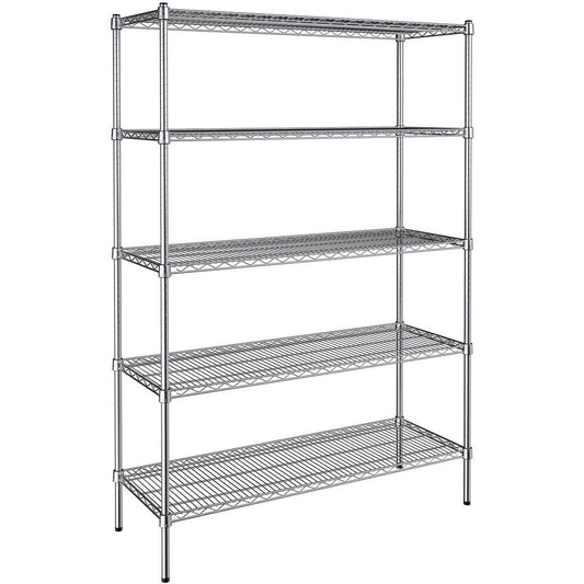 18 X 48 Nsf Chrome 5-Shelf Kit With 72 Posts