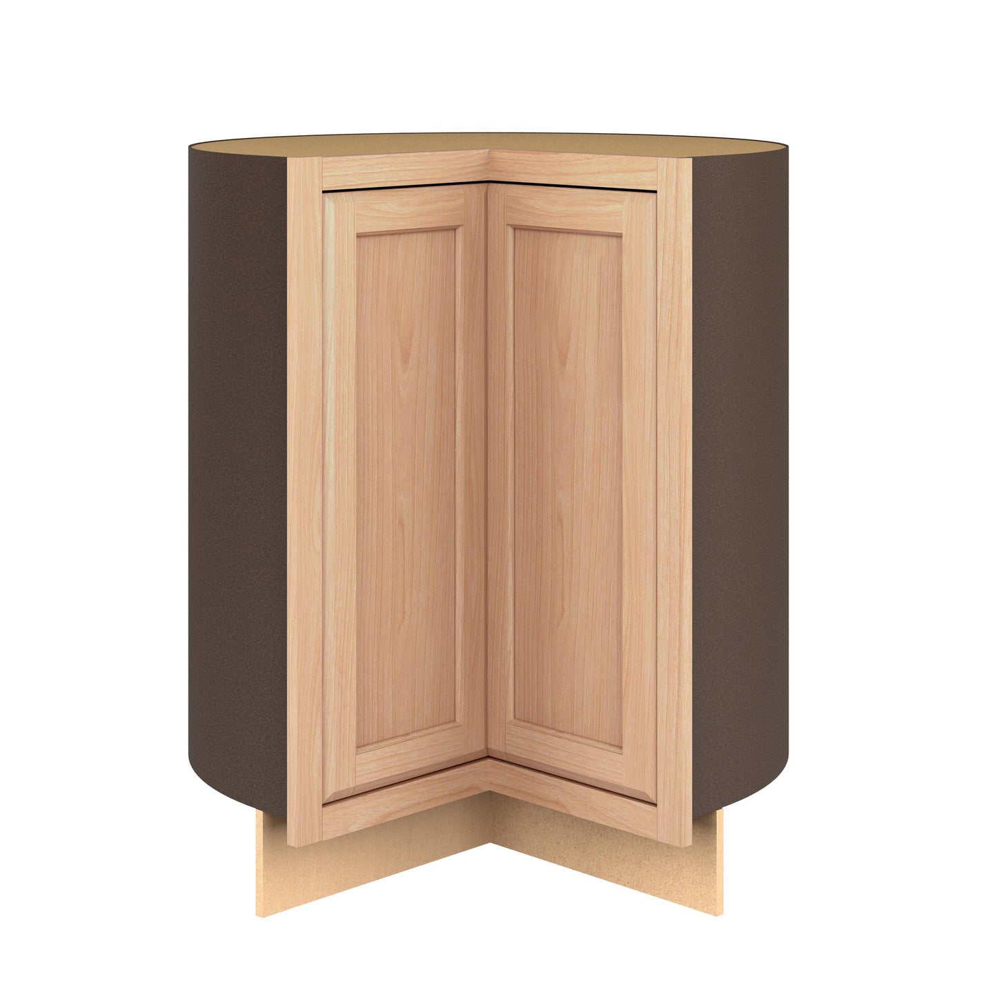 Source 36 W X 35 H X 23.75 D Natural Oak Lazy Susan Corner Base Stock Cabinet