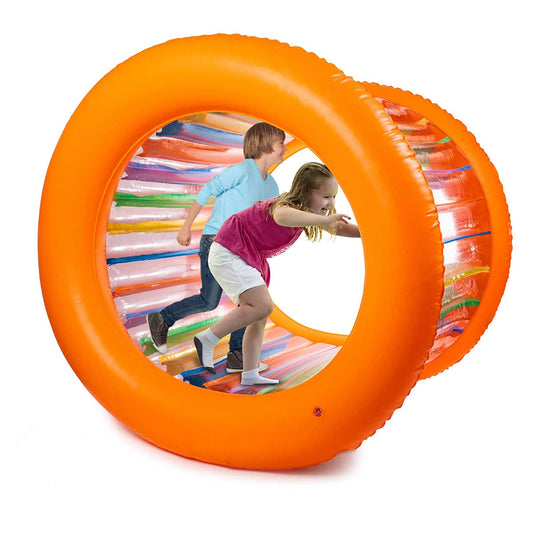 51 Inch Large Inflatable Roller Wheel Outdoor Toy For Kids & Adult Activities