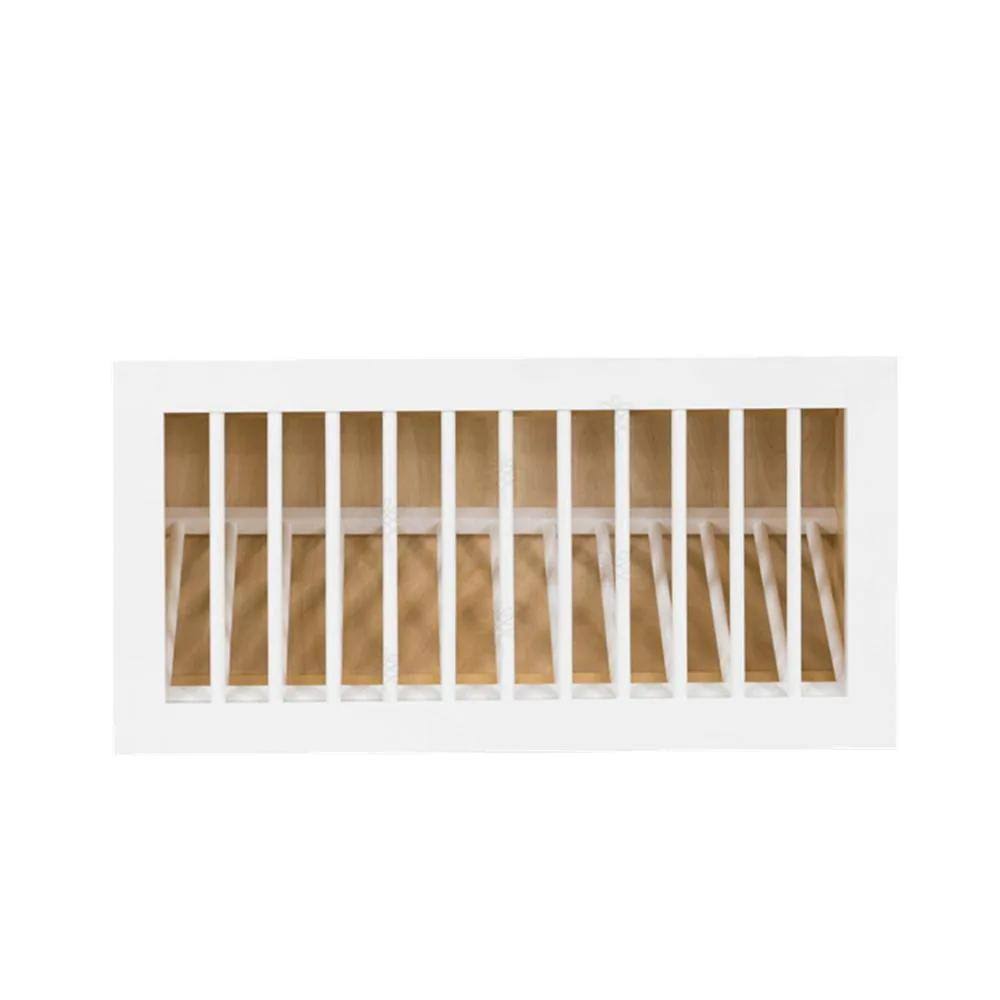 White Plywood Shaker Stock Assembled Wall Dish Holder Kitchen Cabinet 30 In. W X 15 In. H X 12 In. D