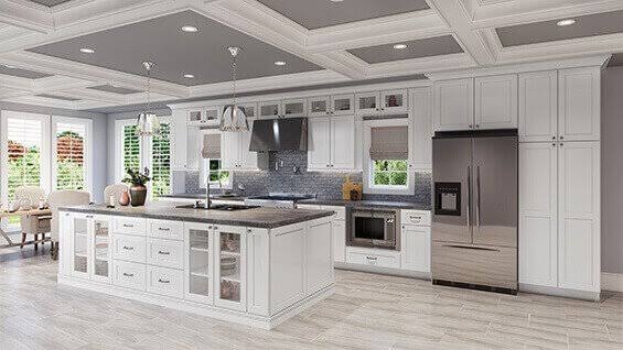 Shaker White Kitchen Cabinets At Wholesale Price By Great Buy Cabinets