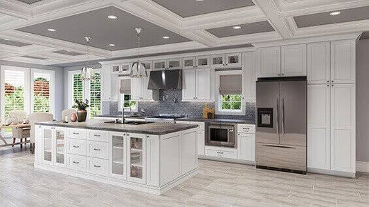 Shaker White Kitchen Cabinets At Wholesale Price By Great Buy Cabinets