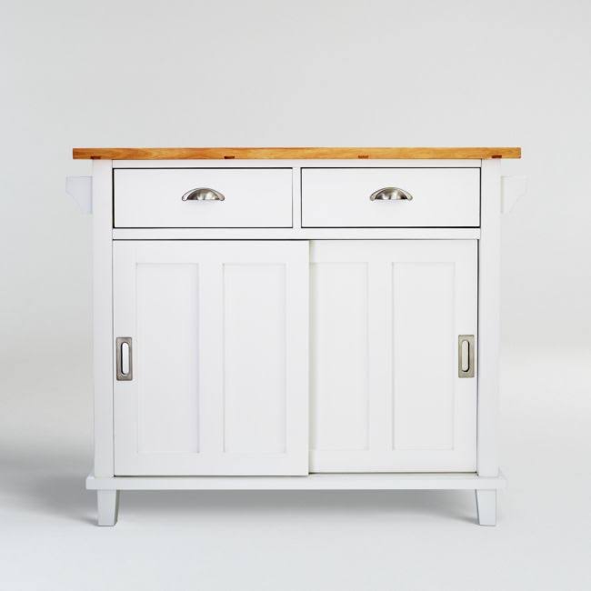 White Kitchen Island | Crate & Barrel