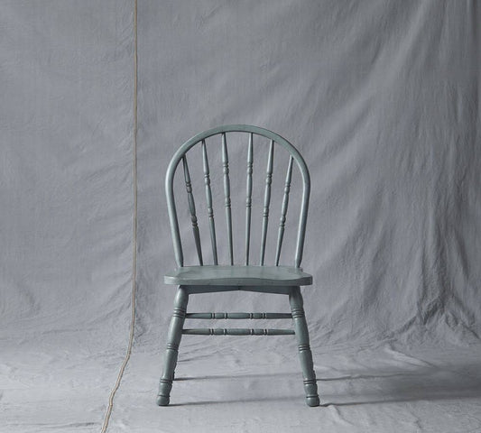 Wood Dining Chair, Baby Blue | Greenrow