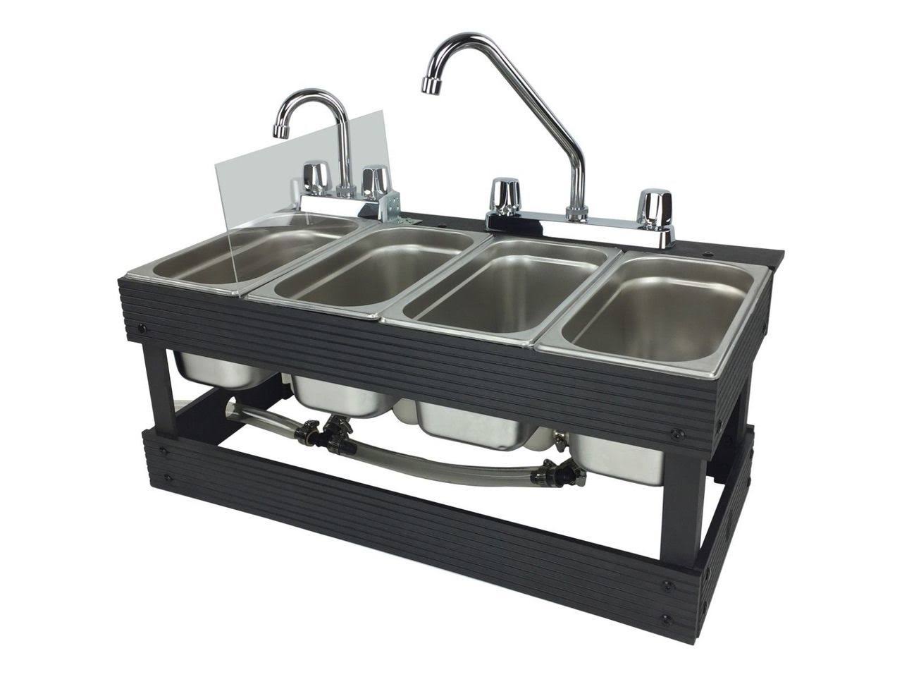 Sink Mobile Concession, 4 Compartment Sink, Table Top Sink